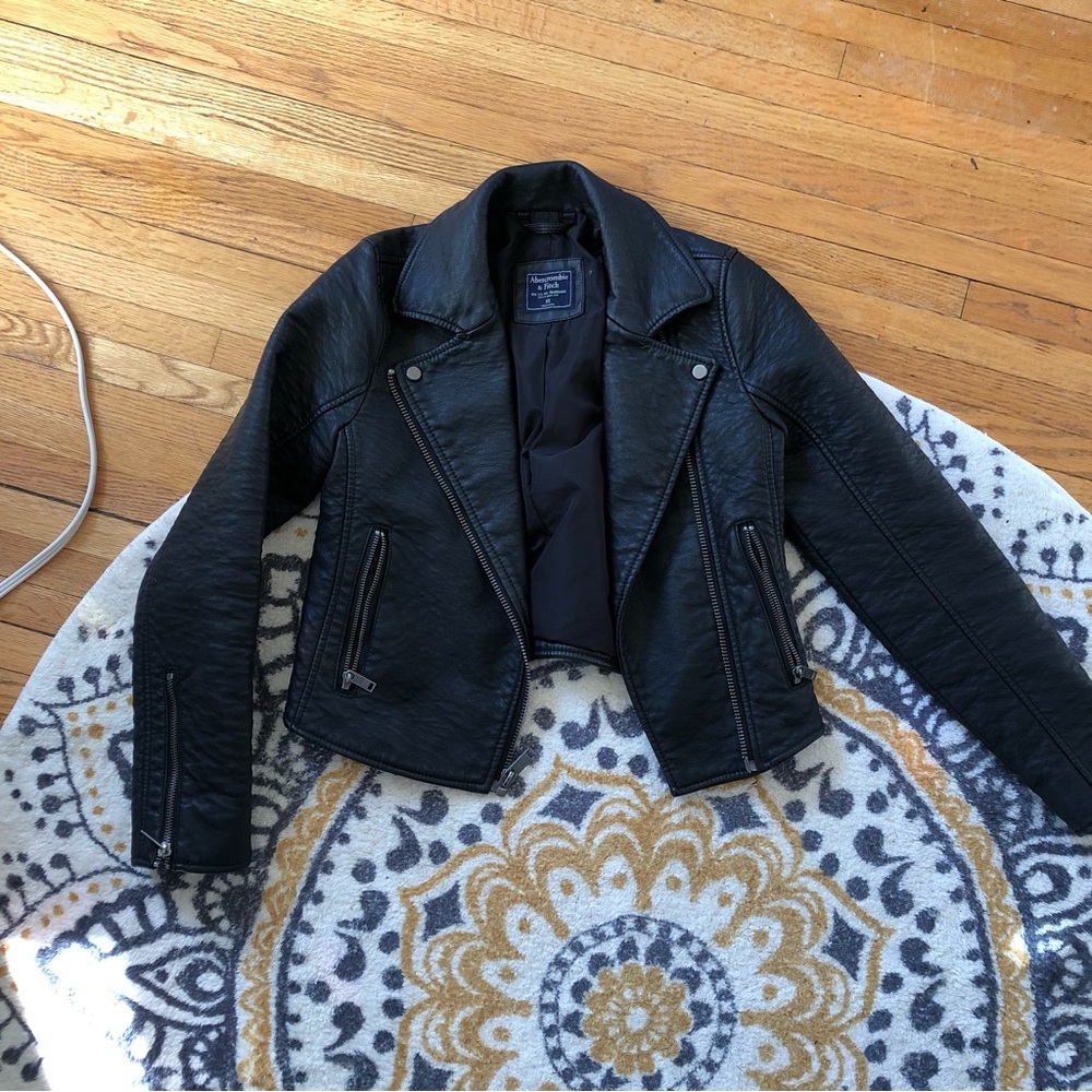 Abercrombie & Fitch Vegan Leather Jacket